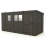 13x7 Pent Composite Shed Tanalised (Single Door, With Windows) 2
