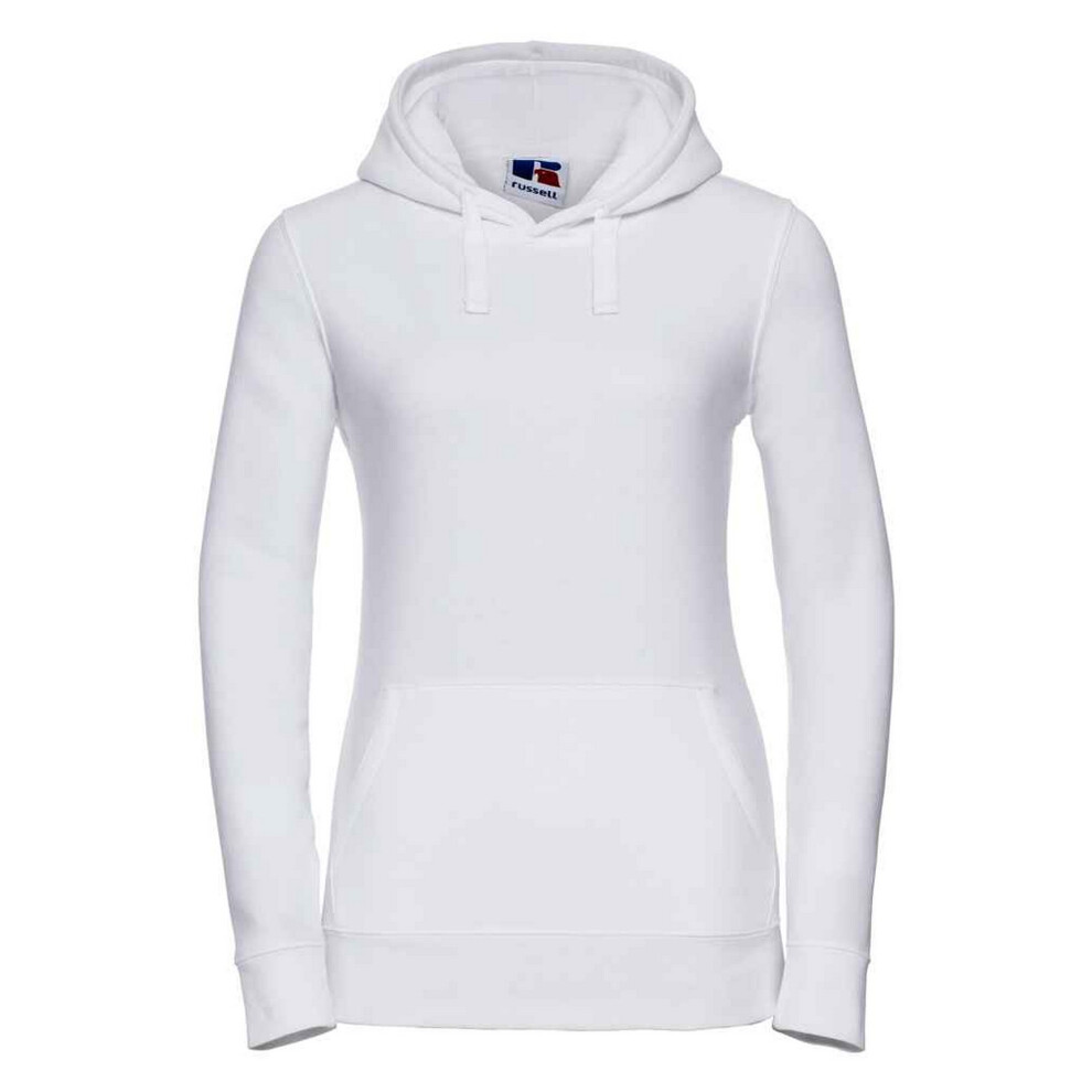 Russell (14 Uk, White) Womens/Ladies Authentic Hoodie
