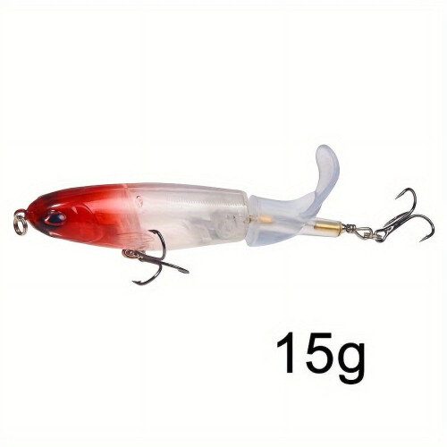 Δόλωμα Topwater Pooper με σκληρό δόλωμα και μαλακή περιστρεφόμενη ουρά 2 2