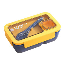 Leak-Proof Bento Box 850ml with Divider Fork and Insulation