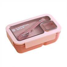 Leak-Proof Bento Box 850ml Microwave-Safe with Divider and