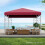 Replacement Gazebo Canopy 300x300 cm, Polyester, Wine 2