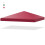 Replacement Gazebo Canopy 300x300 cm, Polyester, Wine 4