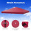 Replacement Gazebo Canopy 300x300 cm, Polyester, Wine 3