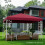 Replacement Gazebo Canopy 300x300 cm, Polyester, Wine 6