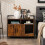 Cat Litter Box Enclosure Cabinet With Storage, Scratcher 7
