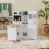 Wooden Corner Play Kitchen Set, White, 5 Accessories 2