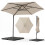 3 meter cantilever parasol – 360 draaibaar, beige 4