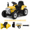 12V Kids Ride-On Tractor with Trailer, Remote Control 8