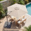 3 meter cantilever parasol – 360 draaibaar, beige 3
