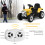 12V Kids Ride-On Tractor with Trailer, Remote Control 7