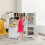 Wooden Corner Play Kitchen Set, White, 5 Accessories 6