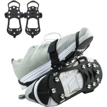 Ice Cleats for Hiking Shoes 10-Tooth Stainless Steel 1 Pair