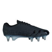 (6.5 UK, Black/Silver) Canterbury Unisex Adult Stampede Groundbreak Elite Soft Ground Rugby Boots