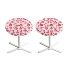 Round Spandex Table Cover with Elastic Edge 24 inch 2 pcs