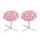 Round Spandex Table Cover with Elastic Edge 24 inch 2 pcs 1