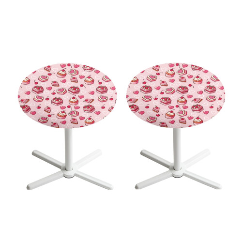Round Spandex Table Cover with Elastic Edge 24 inch 2 pcs