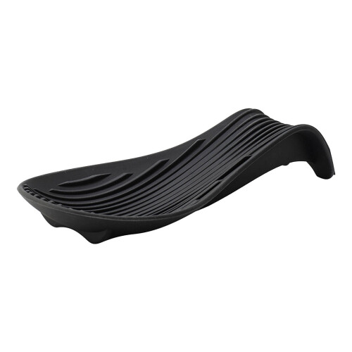 Black Silicone Utensil Rest Tray – Thickened