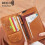 Leather Passport Holder Ultra-thin Zippered Wallet 1pc 2
