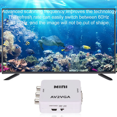 AV to VGA Converter Adapter 480P PAL NTSC 2