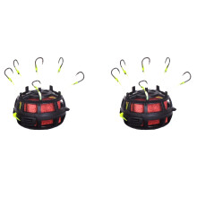 Anti-bottom fishing rig set with 6 hooks