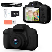 Kids Selfie Camera 1080P HD 20MP Pink 32GB