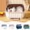 Kitchen Dishware Organizer with Drainage Rack and Lid 1