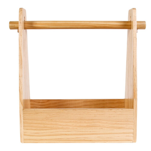 Camping Box Wooden Crate with Handle for Condiments and Gear 2