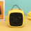 Portable Space Heater Indoor Use Yellow with Tip-Over and 6