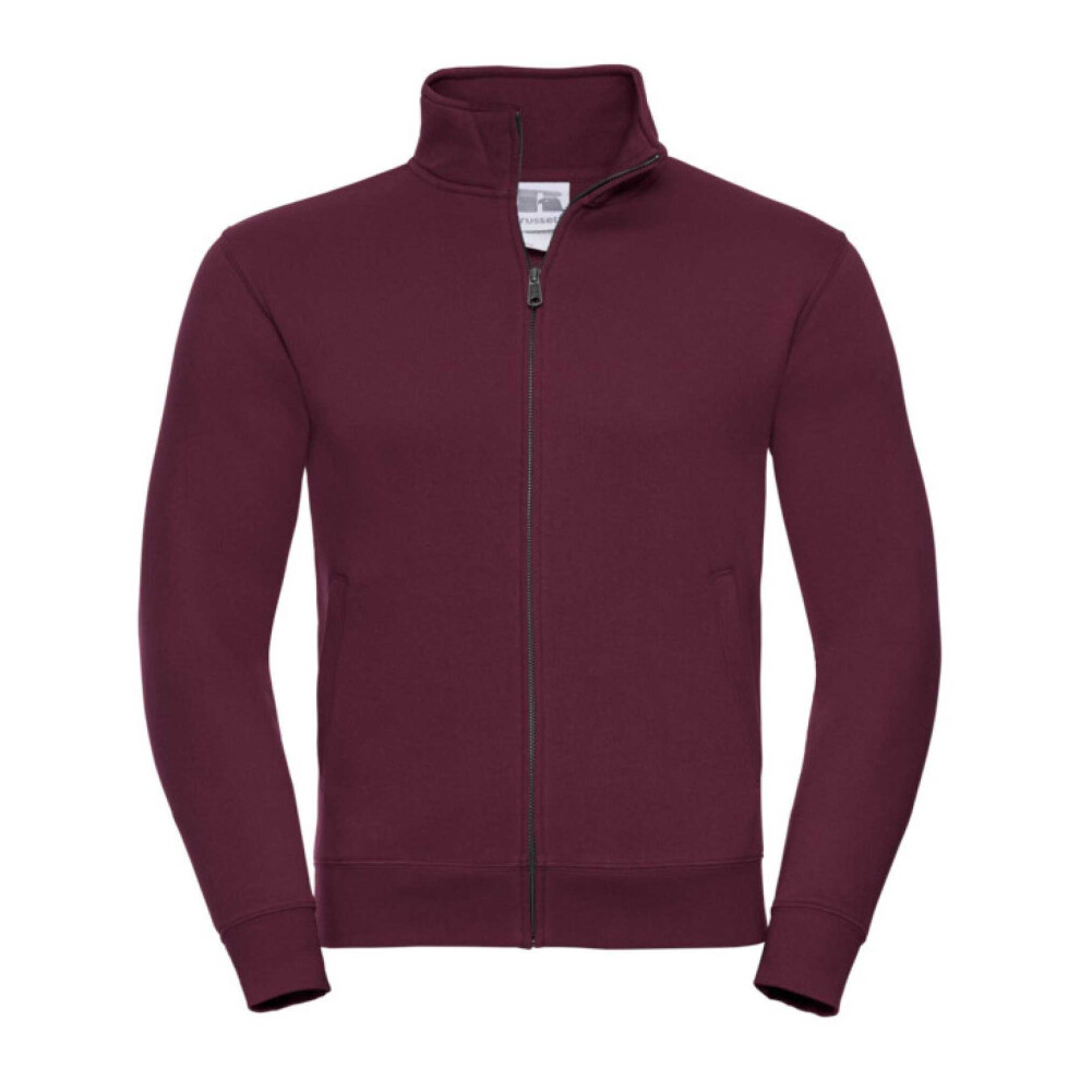 Russell (Xl, Burgundy) Mens Authentic Sweat Jacket