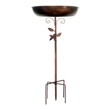 Iron Bird Bath with Stand 30 cm Diameter Rustproof