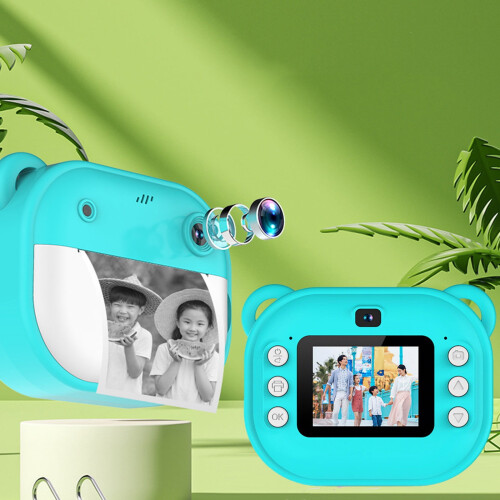 Instant Camera 1080P HD Dual Lens Thermal Printer 24MP