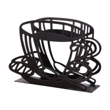 Iron Paper Towel Rack Black Napkin Holder 1 Pack