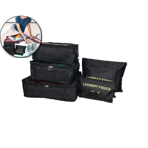 Packing Cubes Set Waterproof Reusable 6 Pieces