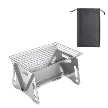 Stainless Steel Charcoal Grill Portable BBQ Stove