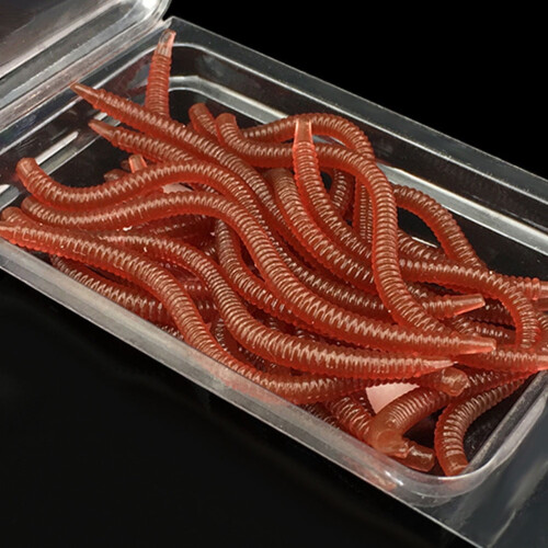 NICEXMAS Soft Fishing Lures Bionic Worms 20 pcs