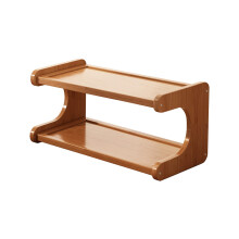 Wooden Desktop Storage Rack 2-Tier Countertop Shelf