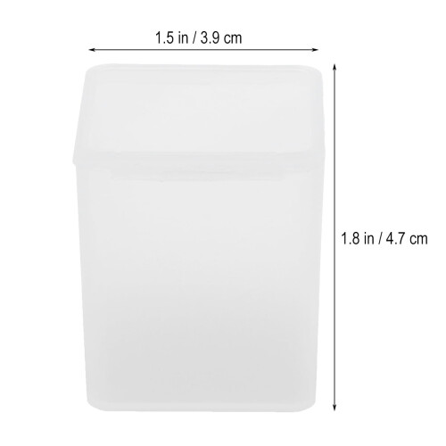 Square Bead Storage Boxes PP Material with Lids 12 Pcs 1