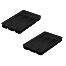 Kitchen Drawer Storage Box for Spoons Forks Cutlery 2 pcs