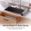 Dish Rack Stainless Steel 18-Piece Collapsible Black 4