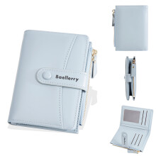 Women's PU Wallet with Zipper Clutch 5.1 x 3.9 in
