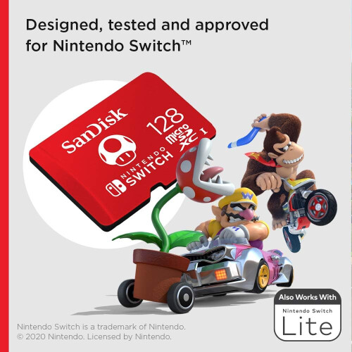SanDisk SanDisk MicroSD per Nintendo Switch 128GB SDSQXAO-128G-GNCZN 2