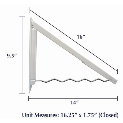 Wall-Mounted Foldable Clothing Rack 1-Pack