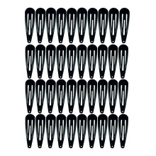 Water Drop Hair Barrettes Metal Snap Clips 40 Pcs