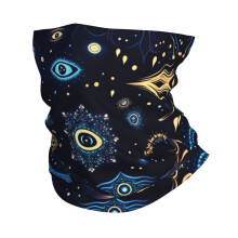 Face Mask Bandana Neck Gaiter - Evil Eyes Design