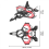 Foam RC Airplane 2.4G with 360 Spin and Lights Red 6