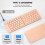 Foldable Bluetooth Keyboard with Phone Holder Ultra Slim 2