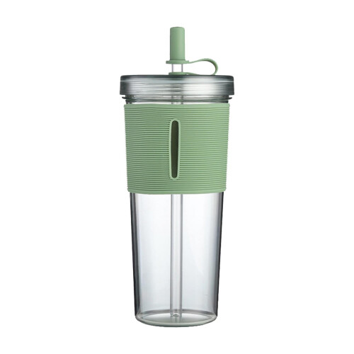 Reusable Boba Tea Cup with Straw and Lid 16 oz