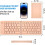 Foldable Bluetooth Keyboard with Phone Holder Full-Size 104 3