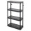 4-Shelf Storage Unit Black 32x14x54.5 in Medium Duty 1